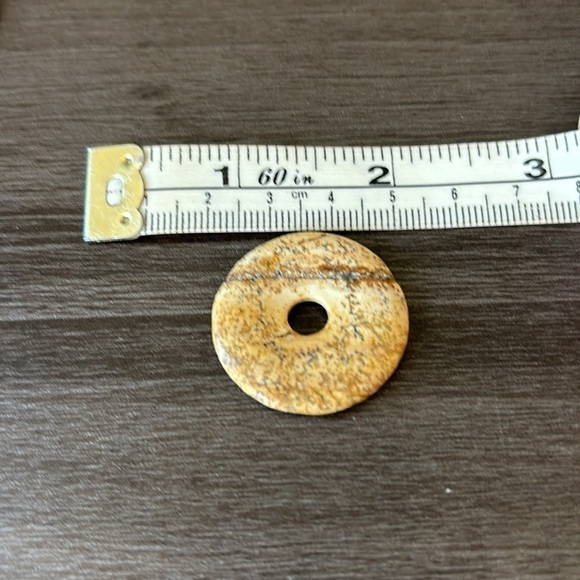 Jasper Gemstone Donut‎ Shaped Pendant Bead - Picture 5 of 5